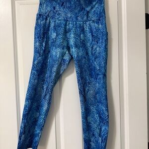 Waterlust  - Sea Fan-Atic Capri Length Swim Leggings - Large